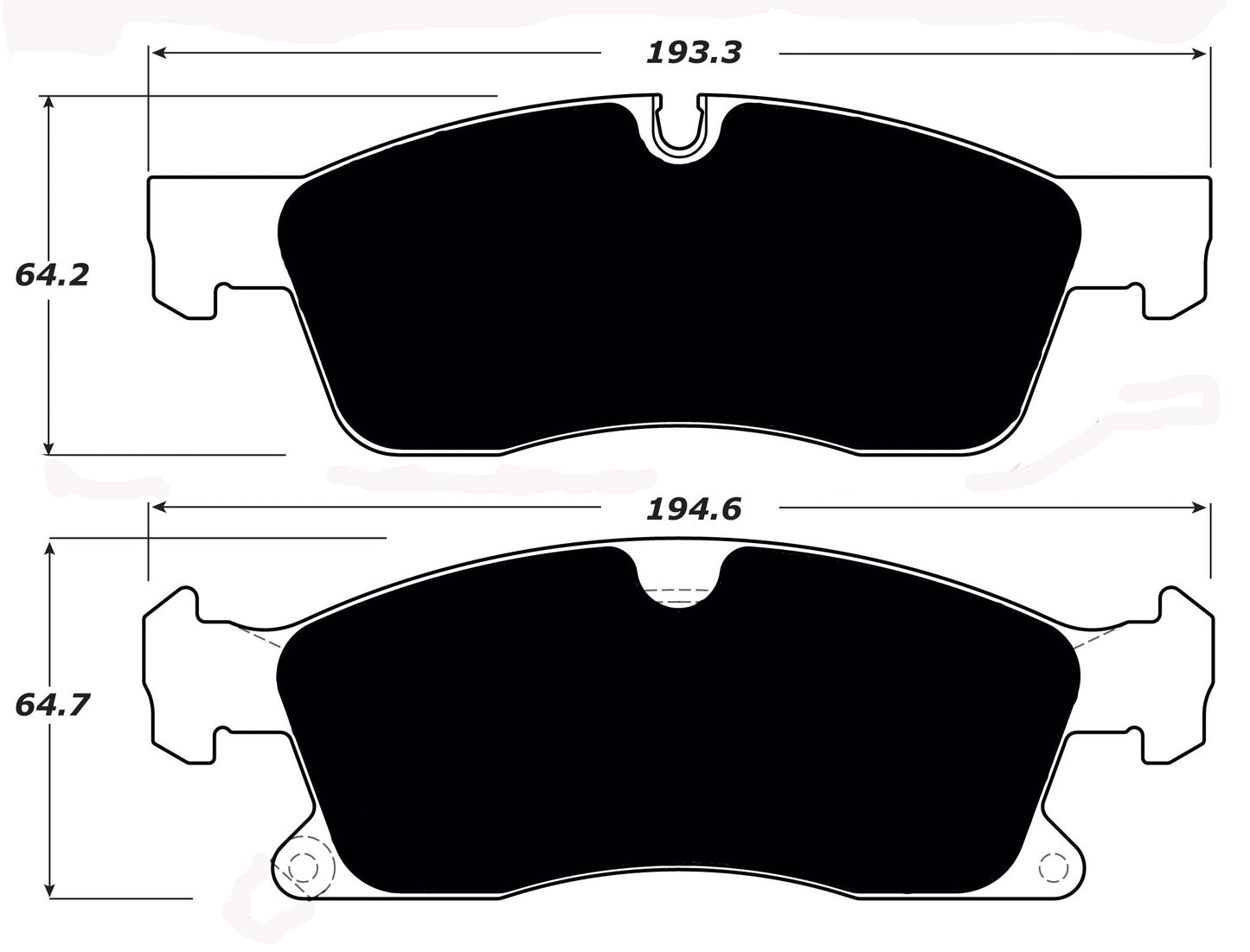 Porterfield Brake Pads for 2015 MERCEDES-BENZ ML400