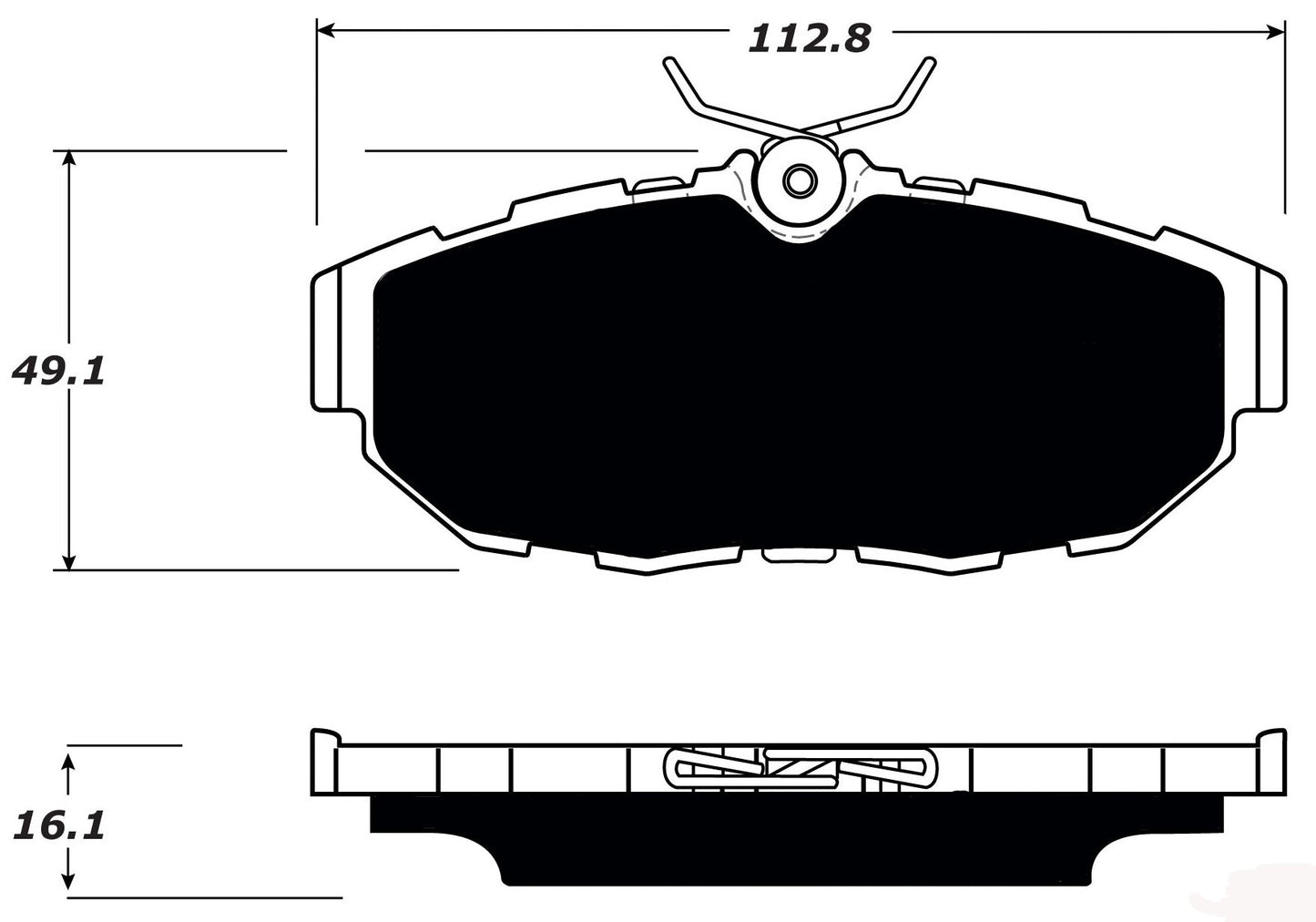 Porterfield Brake Pads for 2011 FORD MUSTANG w/Perf. Brake Pkg.