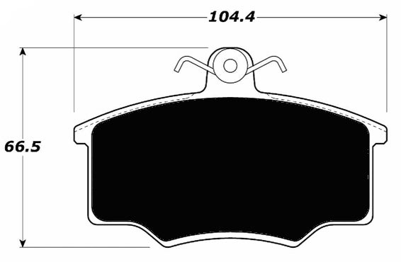 Porterfield Brake Pads for 1980 AUDI 4000