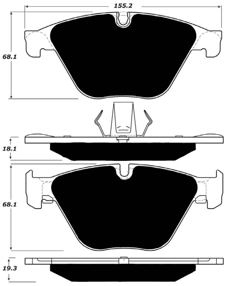 Porterfield Brake Pads for 2017 BMW 640i- Grand Coupe