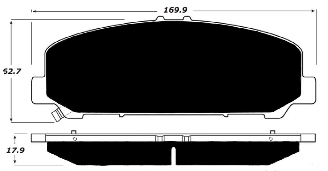 Porterfield Brake Pads for 2012 INFINITI QX56
