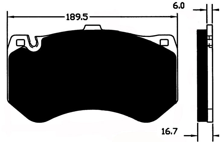 Porterfield Brake Pads for 2013 MERCEDES-BENZ SLS  w/Ceramic Discs