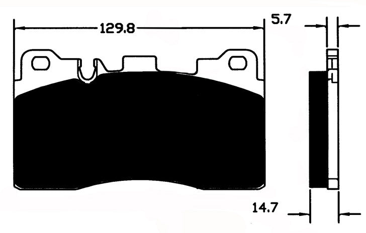 Porterfield Brake Pads for 2014 MERCEDES-BENZ SLS  w/Ceramic Discs
