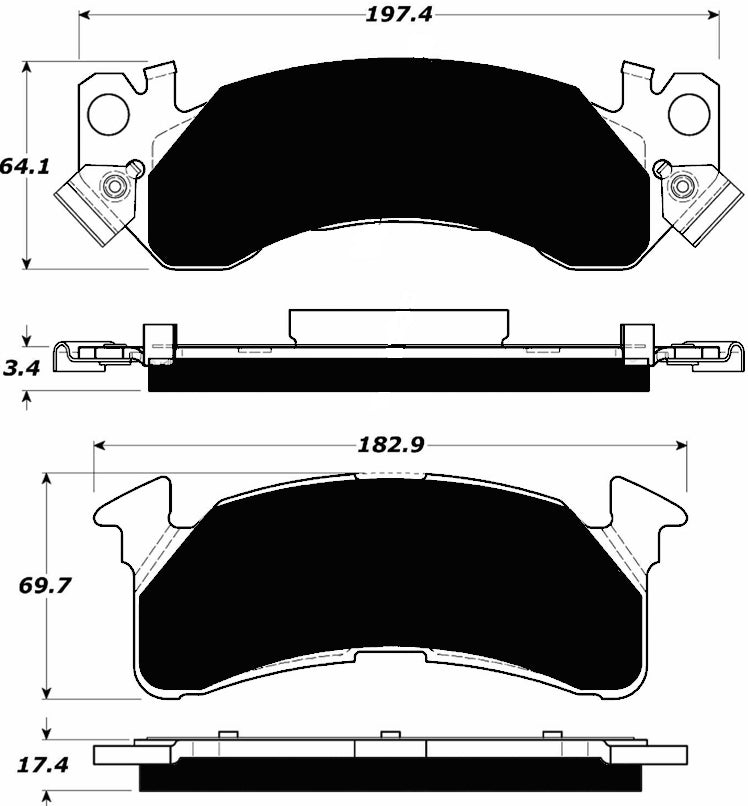 Porterfield Brake Pads for 1991 GMC SUBURBAN 2500 4WD