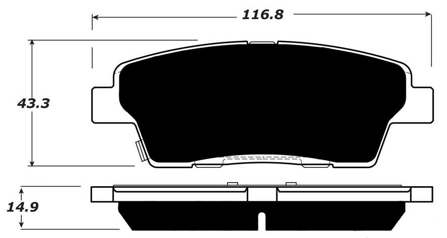 Porterfield Brake Pads for 2017 HYUNDAI GENESIS SEDAN V8