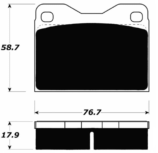 Porterfield Brake Pads for 1976 AUDI 100