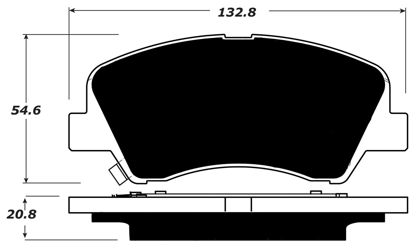 Porterfield Brake Pads for 2014 HYUNDAI ACCENT