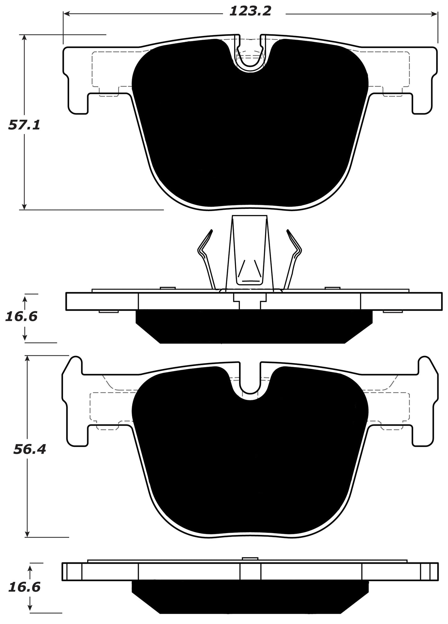 Porterfield Brake Pads for 2013 BMW 335 Sedan - Exc M Sport Brakes