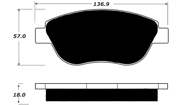 Porterfield Brake Pads for 2013 FIAT 500 Turbo