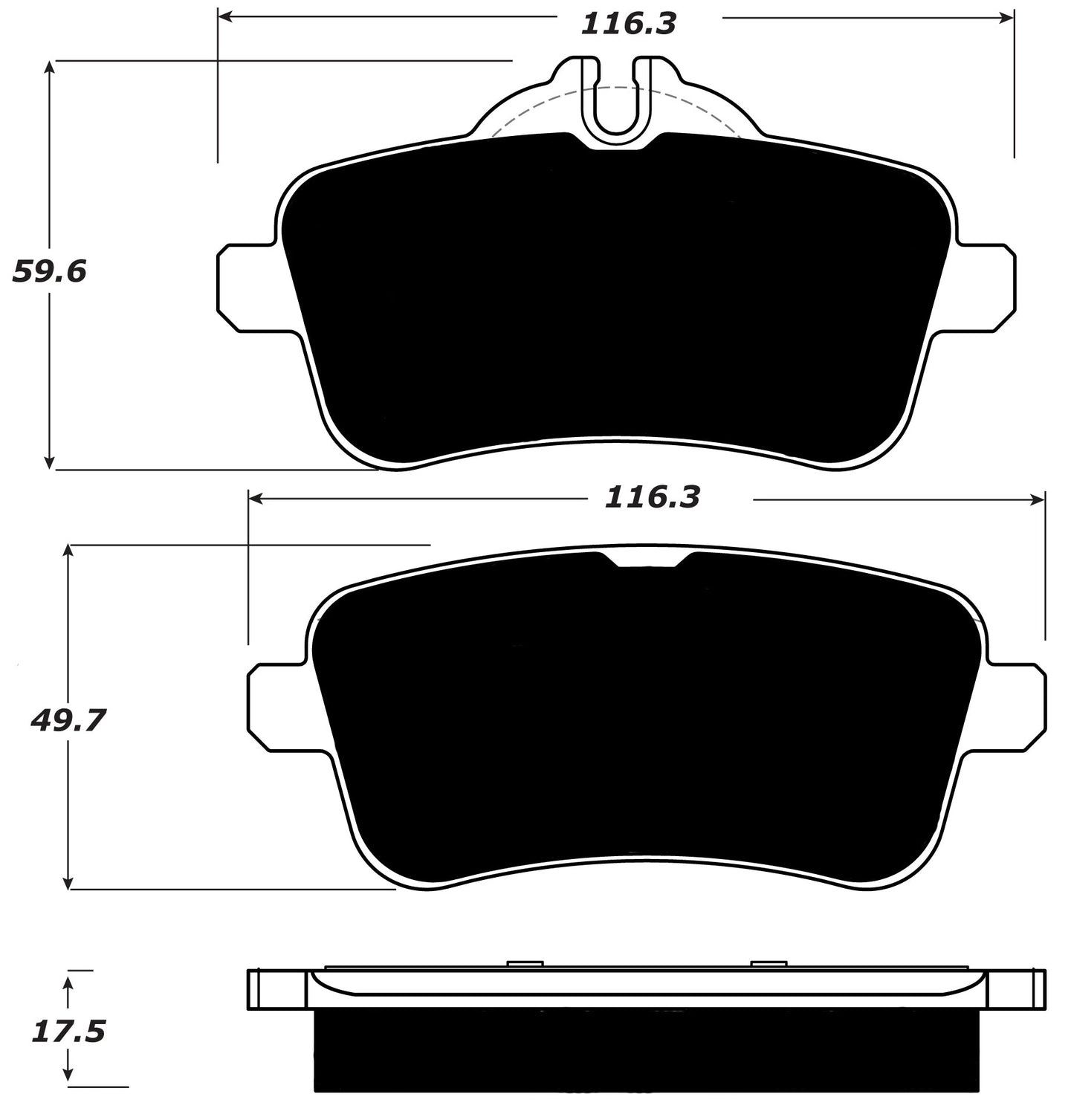Porterfield Brake Pads for 2015 MERCEDES-BENZ ML400