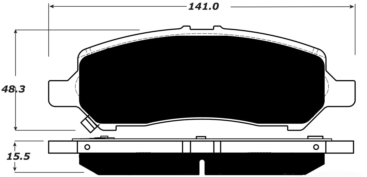Porterfield Brake Pads for 2016 DODGE DART