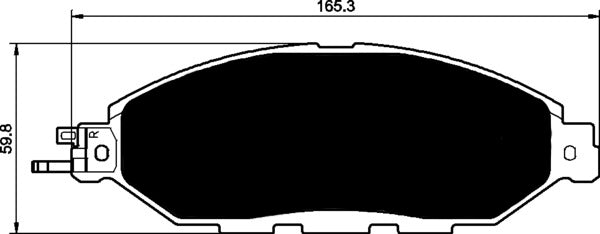 Porterfield Brake Pads for 2017 NISSAN MURANO Crosscabriolet