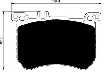 Porterfield Brake Pads for 2017 MERCEDES-BENZ SL450 w/342mm Front Disc
