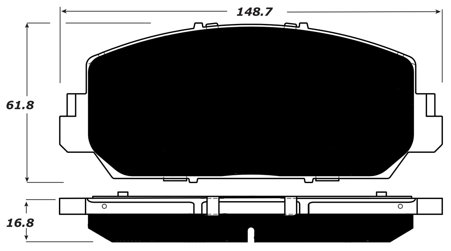 Porterfield Brake Pads for 2017 HONDA ACCORD Touring