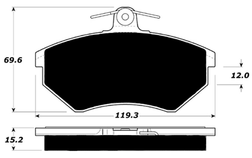 Porterfield Brake Pads for 1998 VOLKSWAGEN GOLF USA Model R/Disc