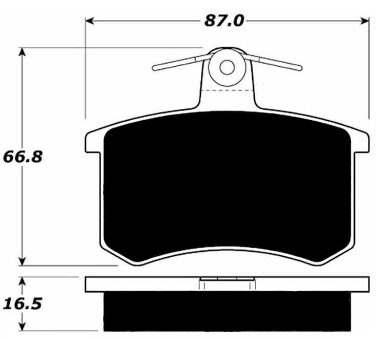Porterfield Brake Pads for 1990 AUDI 200 Turbo Girling Caliper