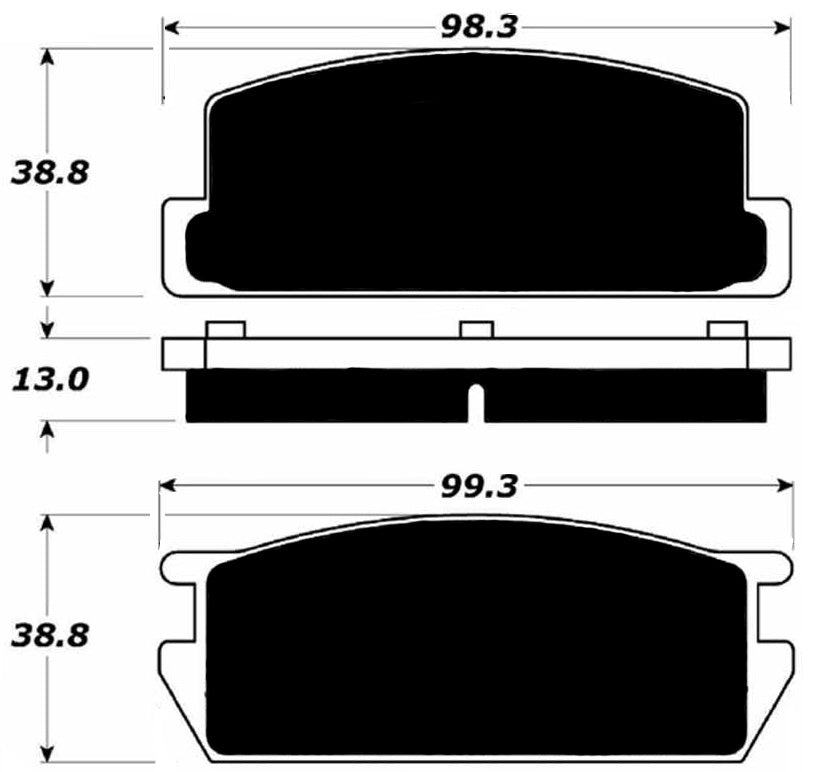 Porterfield Brake Pads for 1985 MAZDA RX 7 GSL