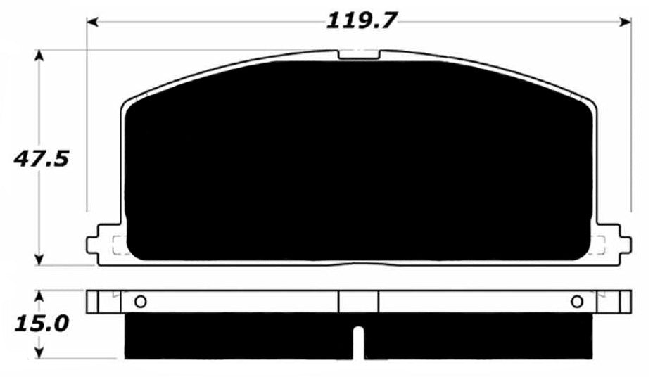 Porterfield Brake Pads for 1987 TOYOTA CELICA ST
