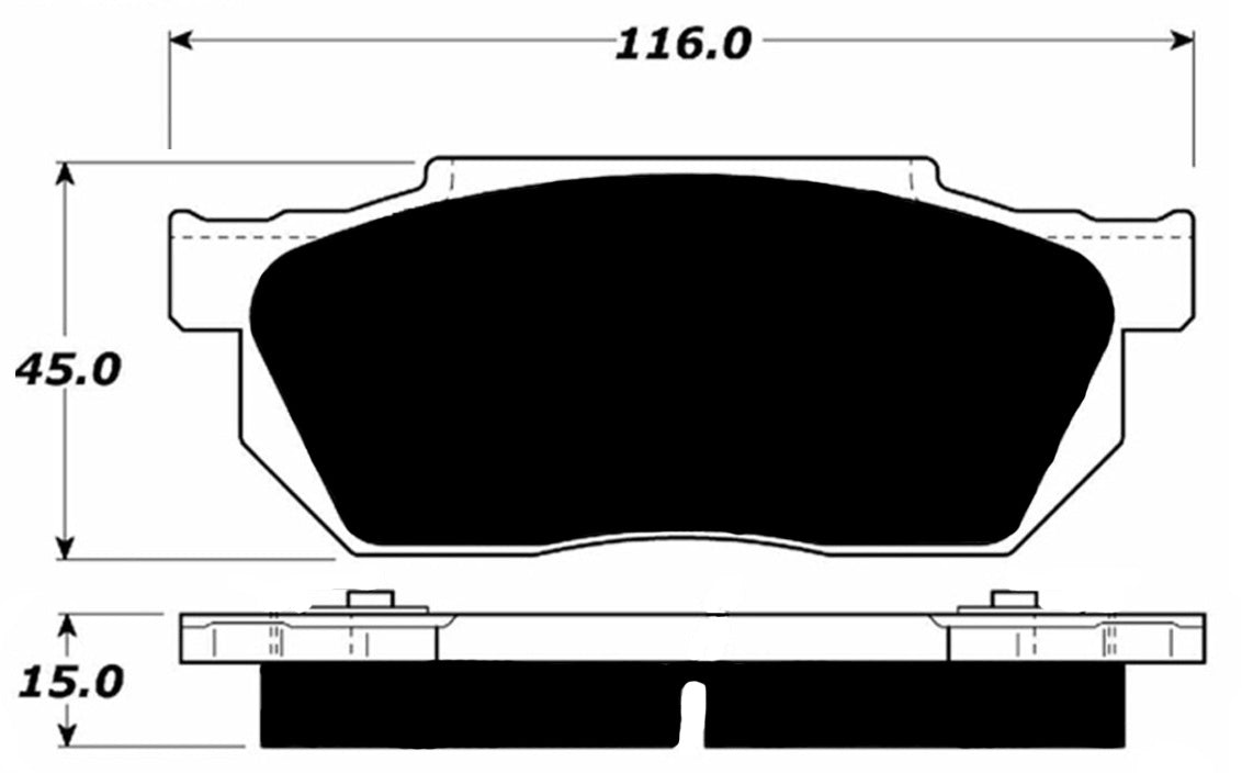 Porterfield Brake Pads for 1983 HONDA PRELUDE
