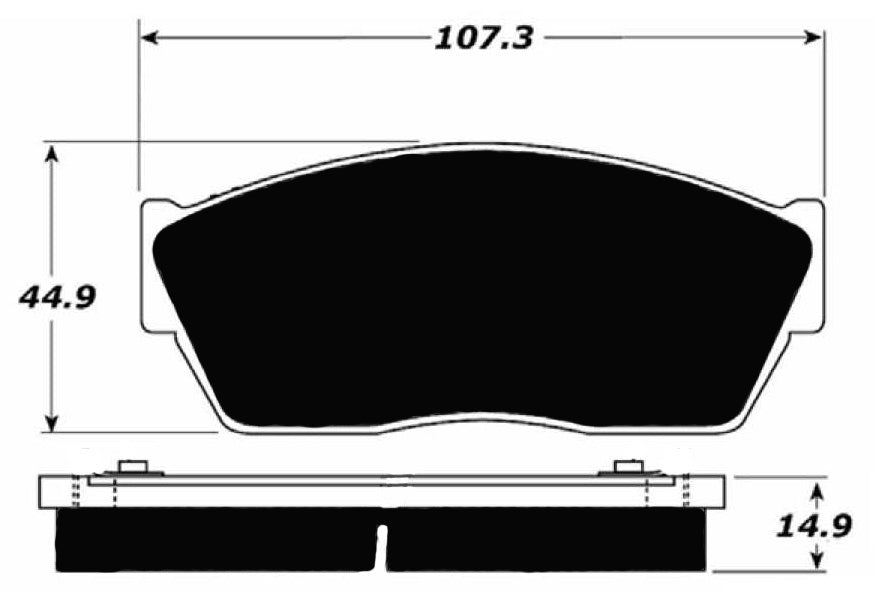 Porterfield Brake Pads for 1987 HONDA CIVIC 1300