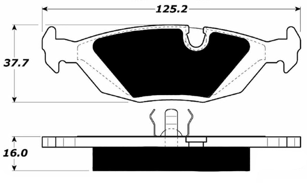 Porterfield Brake Pads for 1984 BMW 633CSI