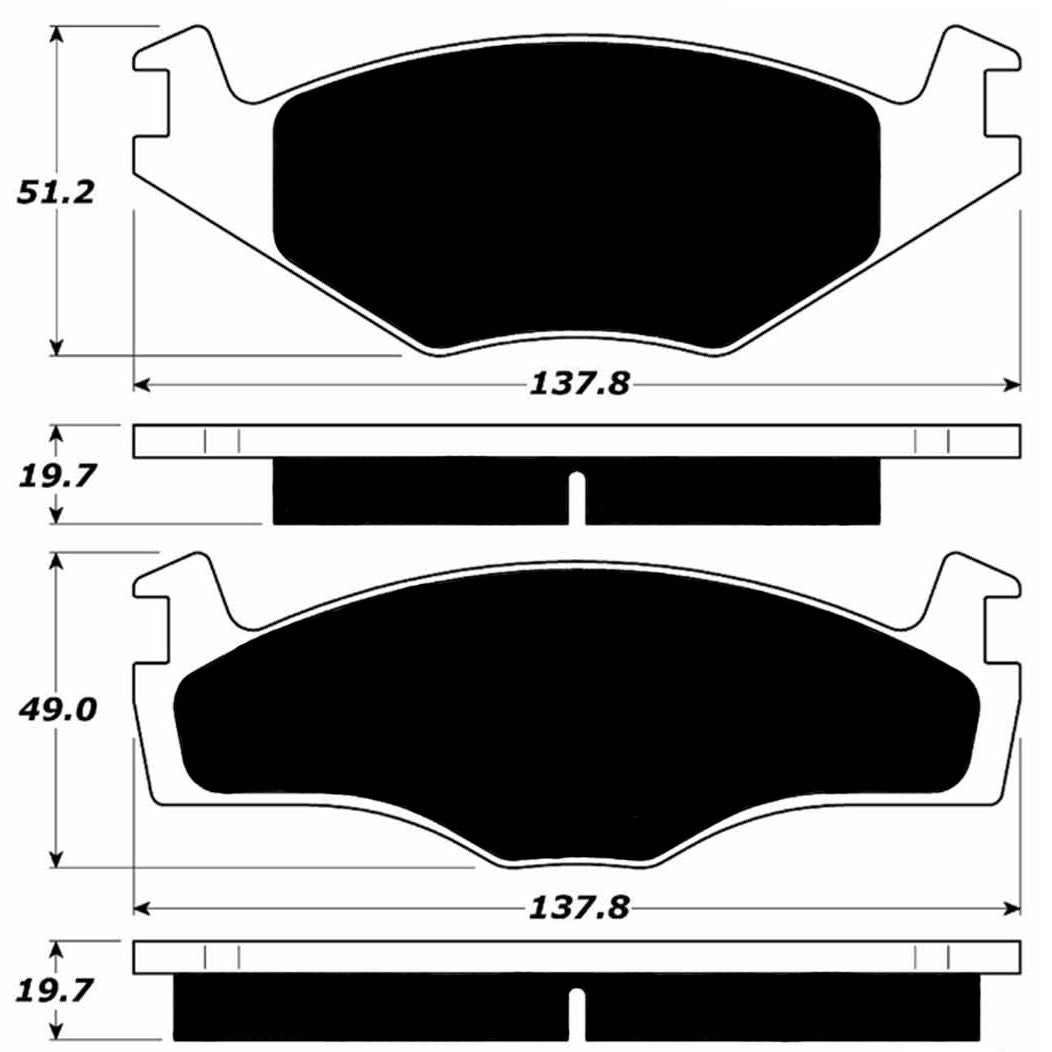 Porterfield Brake Pads for 1990 VOLKSWAGEN GOLF