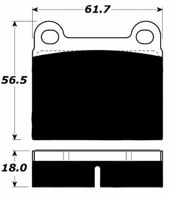 Porterfield Brake Pads for 1977 VOLKSWAGEN SCIROCCO