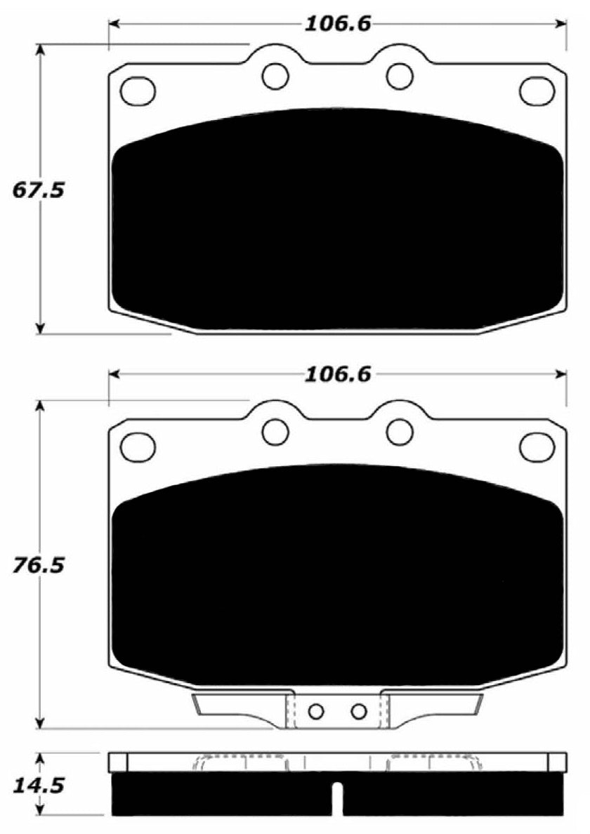 Porterfield Brake Pads for 1988 MAZDA RX 7 - 5 Lug