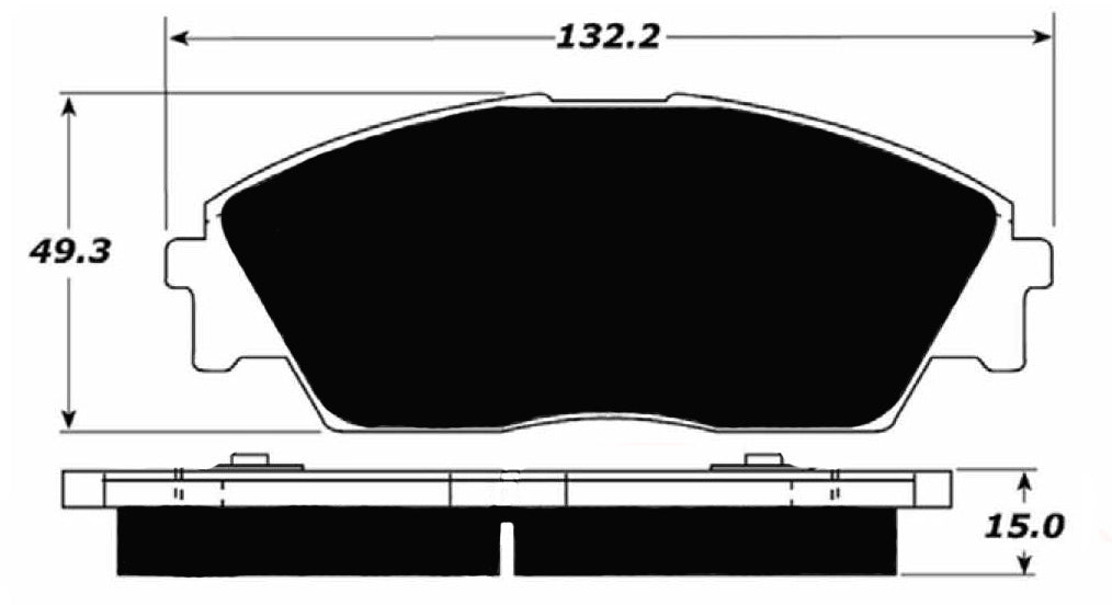 Porterfield Brake Pads for 1989 HONDA PRELUDE S