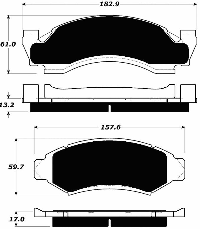 Porterfield Brake Pads for 1991 FORD F150 2WD