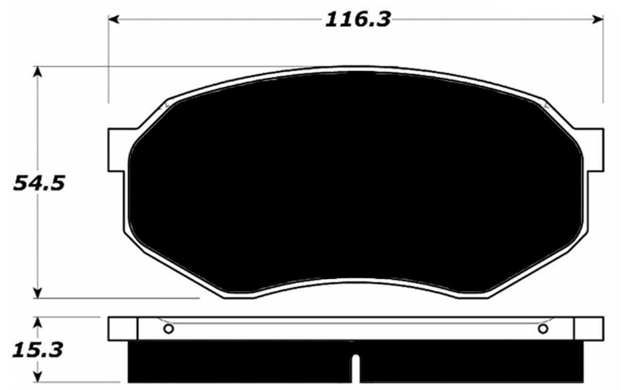 Porterfield Brake Pads for 1989 MITSUBISHI Starion