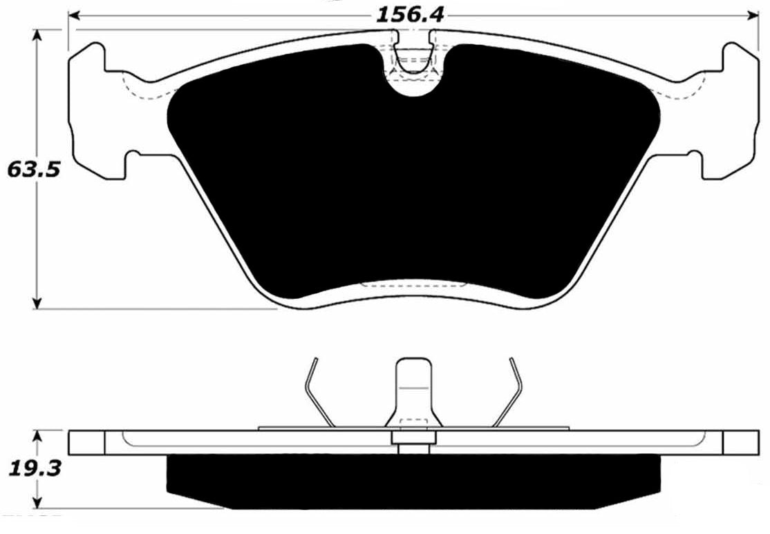 Porterfield Brake Pads for 1993 BMW 540i