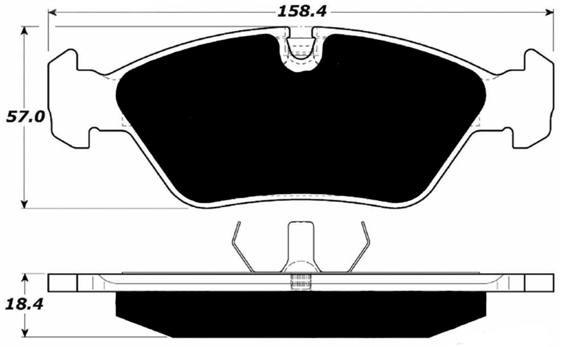 Porterfield Brake Pads for 1988 BMW 535i