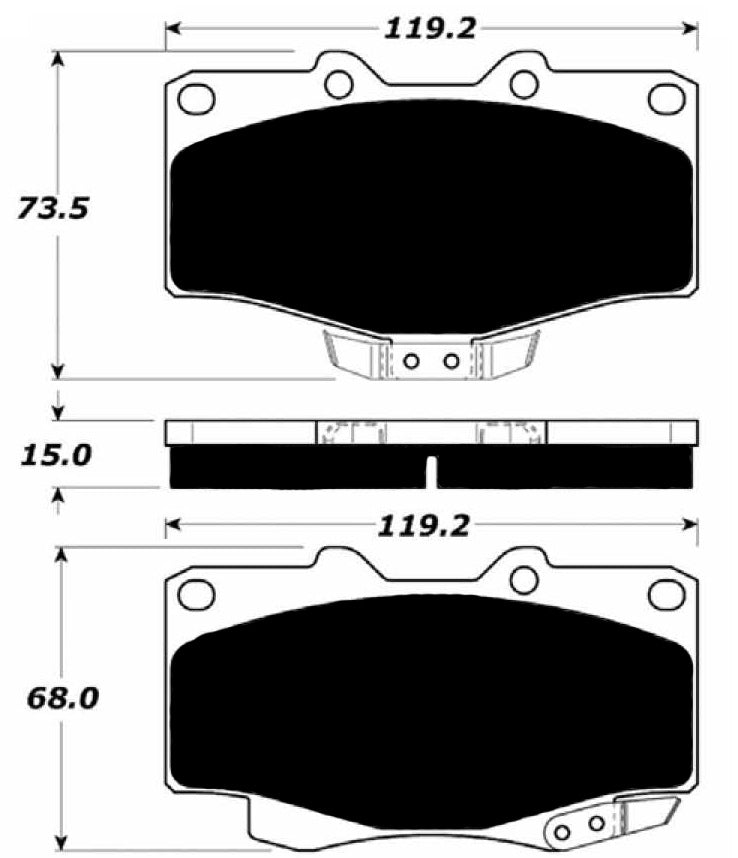Porterfield Brake Pads for 1989 TOYOTA 4RUNNER