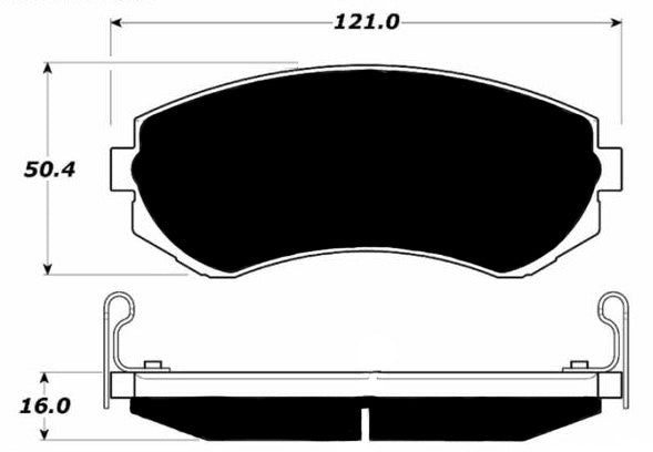 Porterfield Brake Pads for 1992 NISSAN 240sx w/o ABS