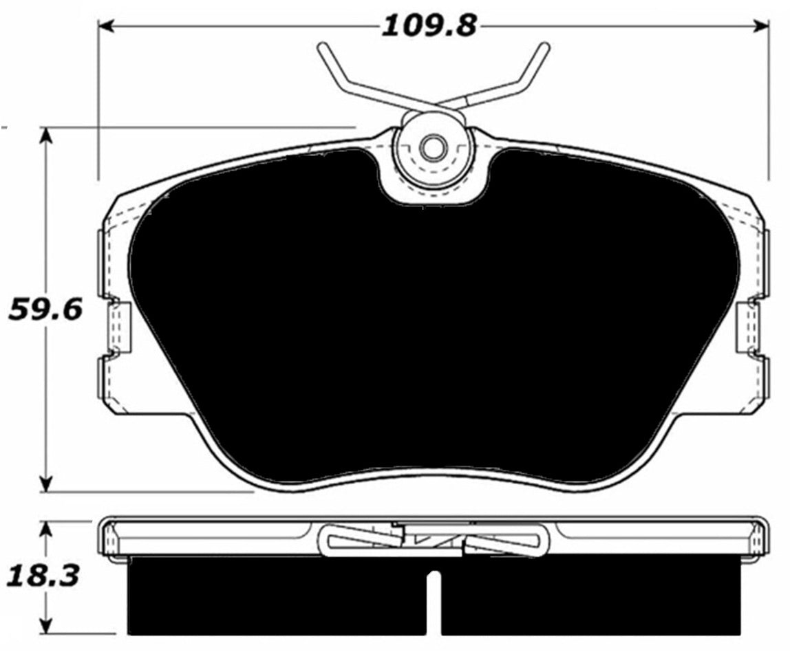 Porterfield Brake Pads for 1990 MERCEDES-BENZ 300E 4MATIC