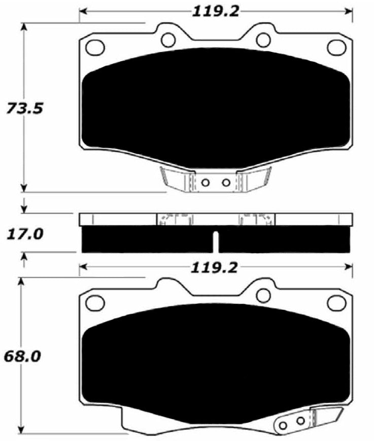 Porterfield Brake Pads for 1998 TOYOTA 4RUNNER
