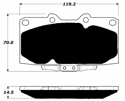 Porterfield Brake Pads for 1995 NISSAN 300ZX