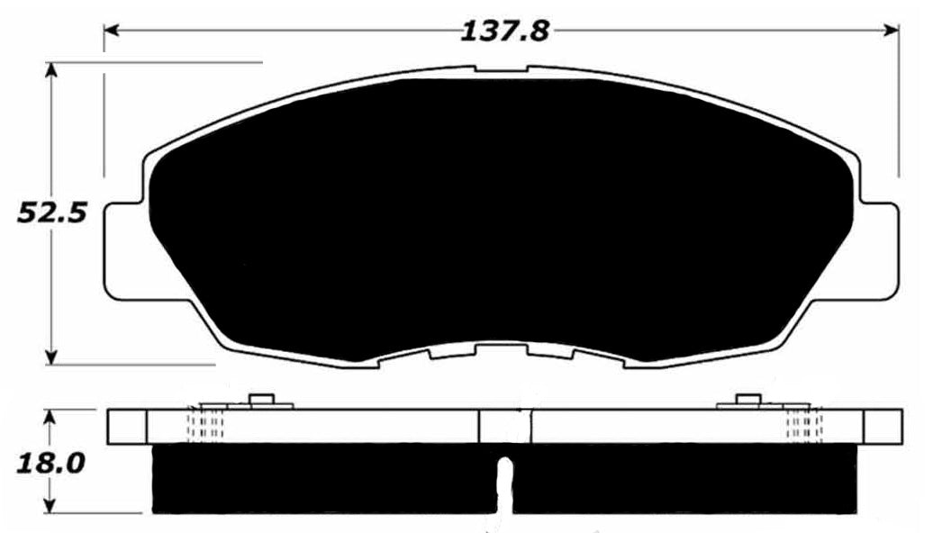 Porterfield Brake Pads for 1993 HONDA ACCORD Sedan - Akebono Front Caliper R/Drum