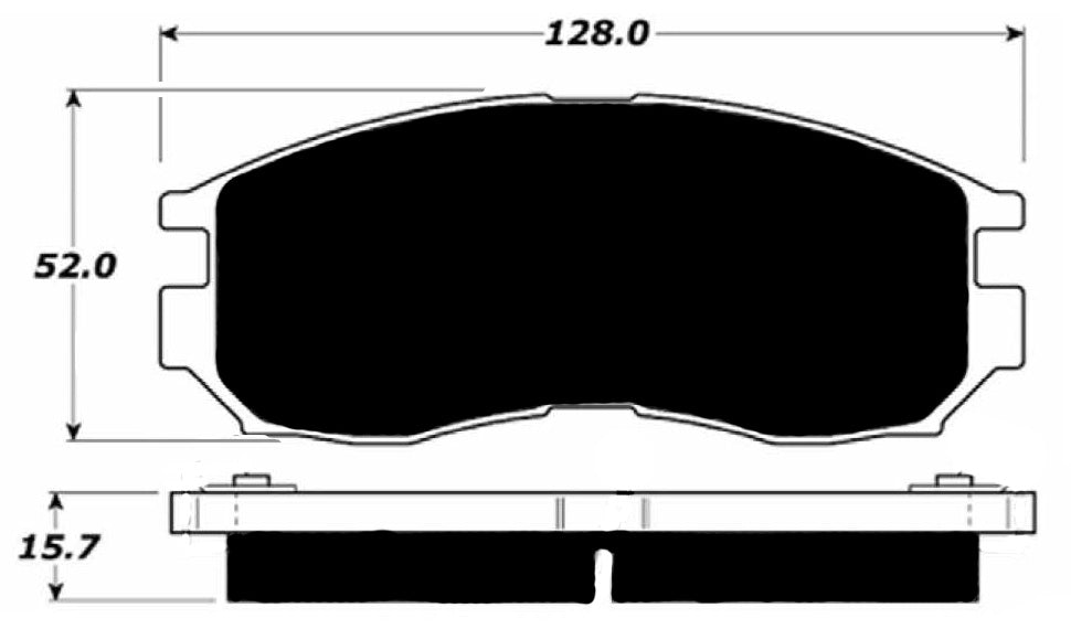 Porterfield Brake Pads for 2003 DODGE STRATUS Coupe - 4 cyl.