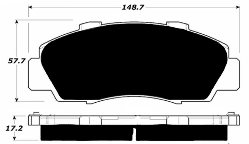 Porterfield Brake Pads for 2001 HONDA ACCORD Coupe V6