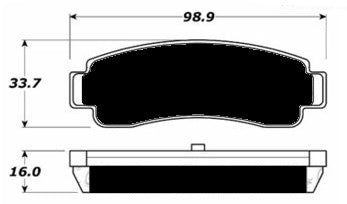 Porterfield Brake Pads for 1992 NISSAN NX Coupe 1.6L w/R Disc