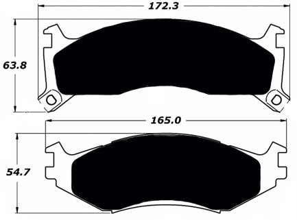 Porterfield Brake Pads for 1995 DODGE SPIRIT R/Drum