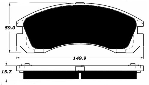 Porterfield Brake Pads for 2000 MITSUBISHI Eclipse V6