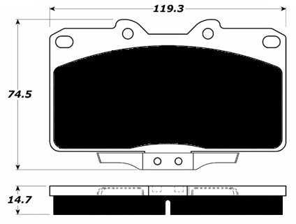Porterfield Brake Pads for 1998 MITSUBISHI 3000 GT-VR4