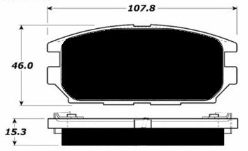 Porterfield Brake Pads for 1990 MITSUBISHI 3000 GT-VR4