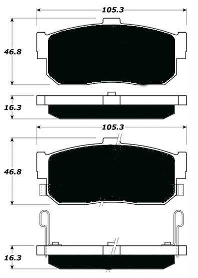 Porterfield Brake Pads for 1991 INFINITI G20