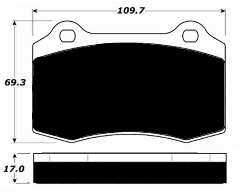 Porterfield Brake Pads for 1994 DODGE VIPER