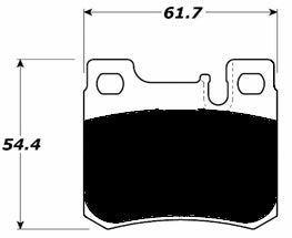 Porterfield Brake Pads for 1990 MERCEDES-BENZ 190E 2.6L w/ASR