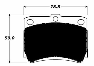 Porterfield Brake Pads for 1997 MITSUBISHI Montero Sport 4WD